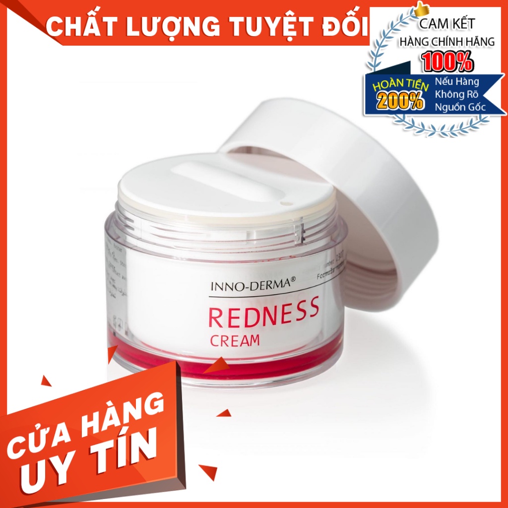 HÀNG CÔNG TY - Kem Làm Dịu Tái Tạo Da Mẩn Đỏ Giãn Mao Mạch Innoaesthetics Inno-Derma REDNESS CREAM Do Corticoid 50ml