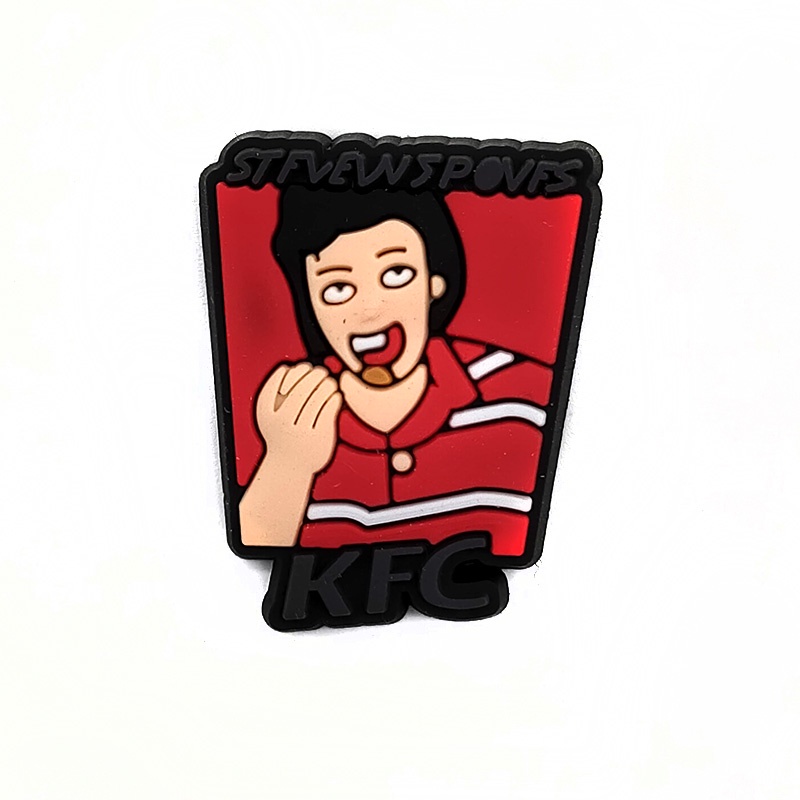 New Jibbitz Hoạt hình stranger things shoe charms crocs Pin decorate dép lê accessories DIY Có thể tháo rời Unisex