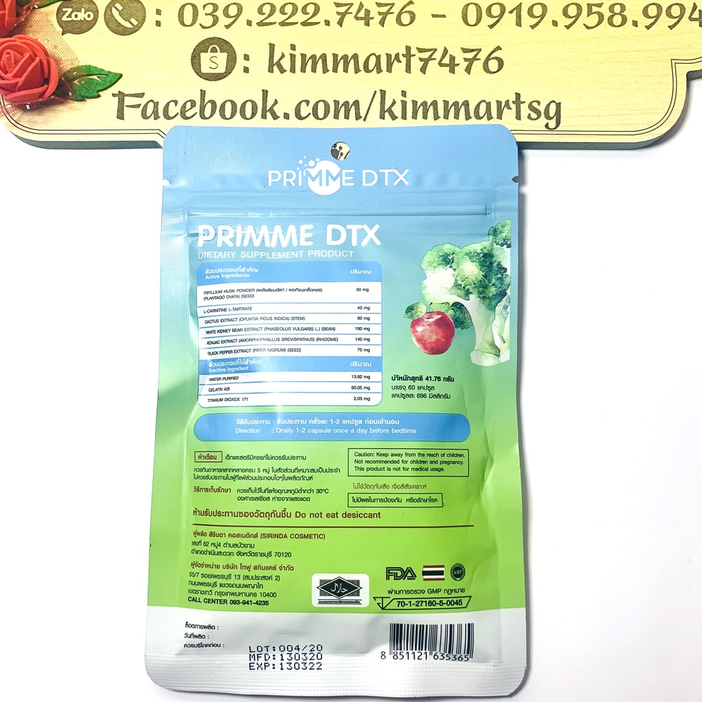 Viên uống khử mỡ detox Primme Thái Lan {Chính hãng} | BigBuy360 - bigbuy360.vn