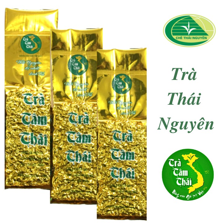 1kg Chè Thái Nguyên - Trà xanh Tâm Thái Số 2 (4 gói 250g) - Trà Thái Nguyên 10 gói 100g