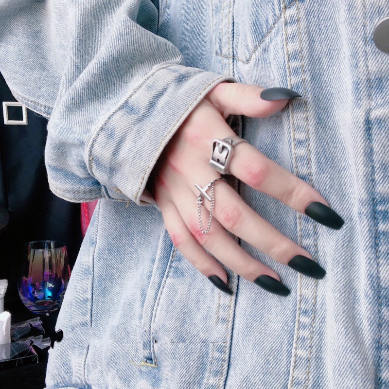 Cross Tassel Ring Korean Style Personality Retro