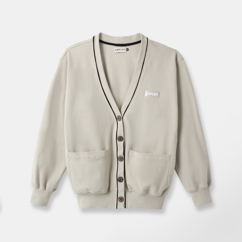 Áo khoác Cardigan Basic Line Logo Amrish