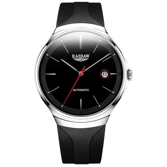 Đồng hồ nam chính hãng KASSAW K808-1 Kính sapphire ,chống xước,Chống nước 50m,BH 24 tháng,Máy cơ (Automatic) ,dây cao su