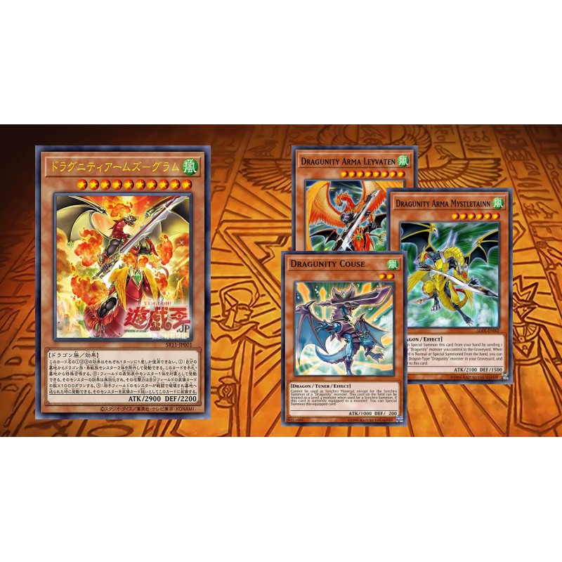 Yugioh - Bộ Bài Dragunity Siêu To Đủ Main và Extra Cho Các Bài Thủ - Bài Tiếng Nhật