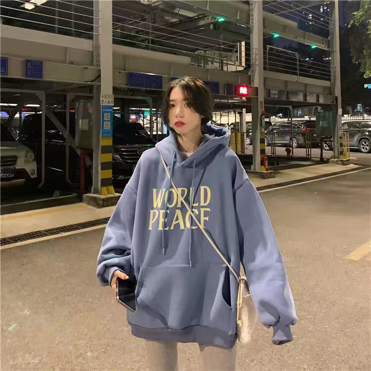 Áo Hoodie Tay Dài Phong Cách Trẻ Trung Thời Trang Nam, Nữ Cỡ S-2XL