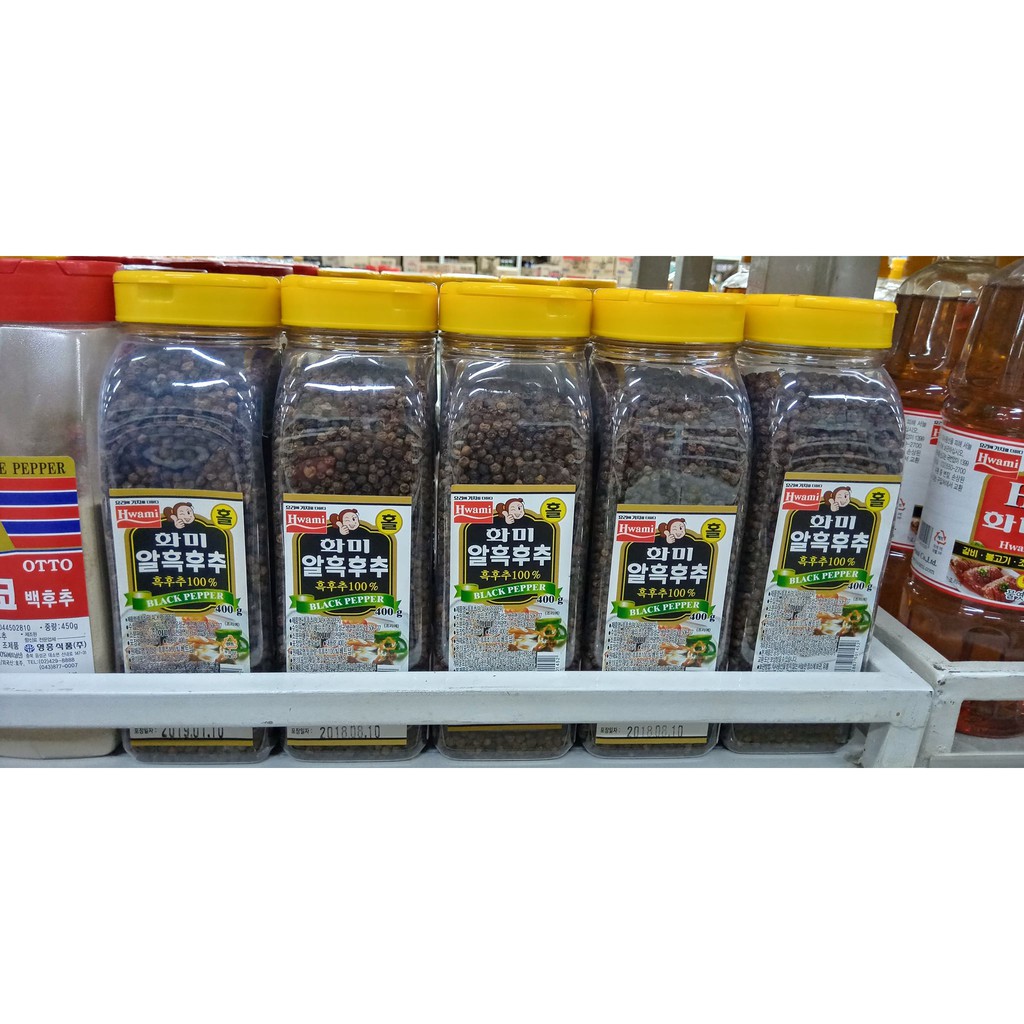 TIÊU ĐEN NGUYÊN HẠT 400G HÀN QUỐC - 알흑후추