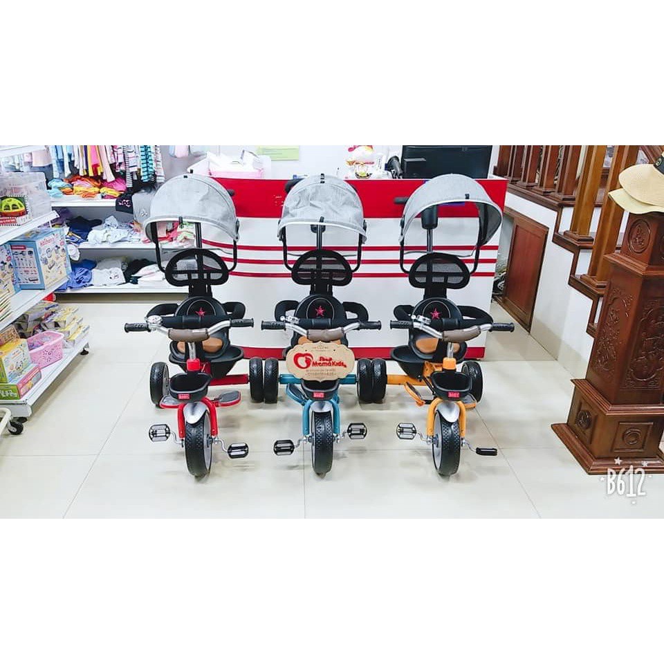 Xe Đẩy 3 Bánh Red Star có mái che