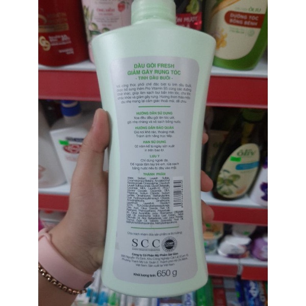 DẦU GỘI FRESH BƯỞI / BỒ KẾT MẪU MỚI 650G