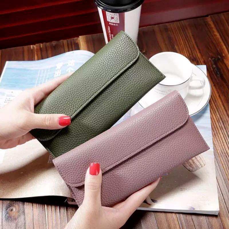 Ví Da PU Dài Thời Trang Dành Cho Nữ