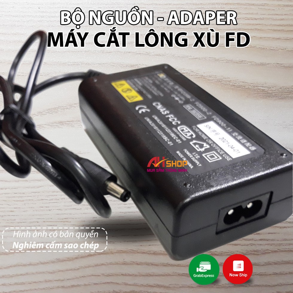 Dây nguồn sạc máy cắt lông xù công nghiệp power adapter 18V 2A