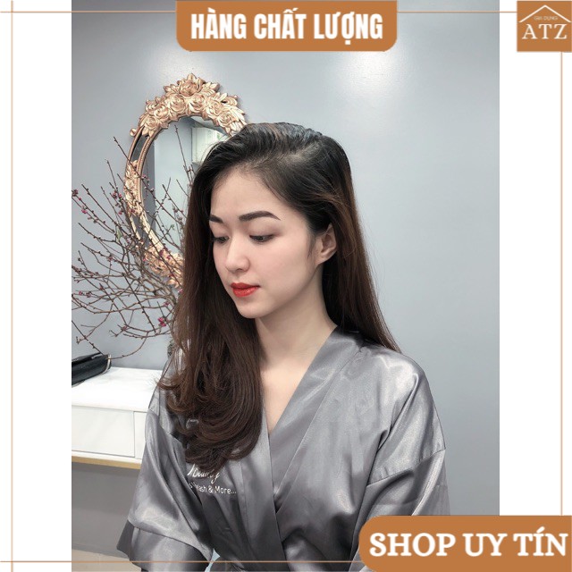 Áo choàng spa, salon vải lụa cao cấp