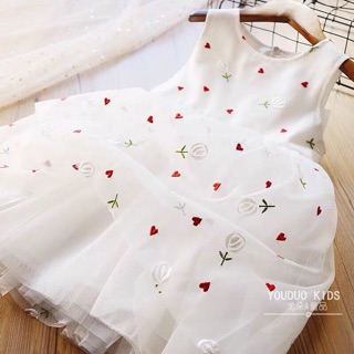 Váy Đầm Công Chúa Cho Bé Gái Chất Voan Mềm Xinh