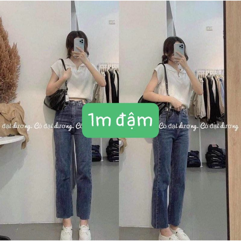 Quần jean suông xích cạnh hàng QCL1