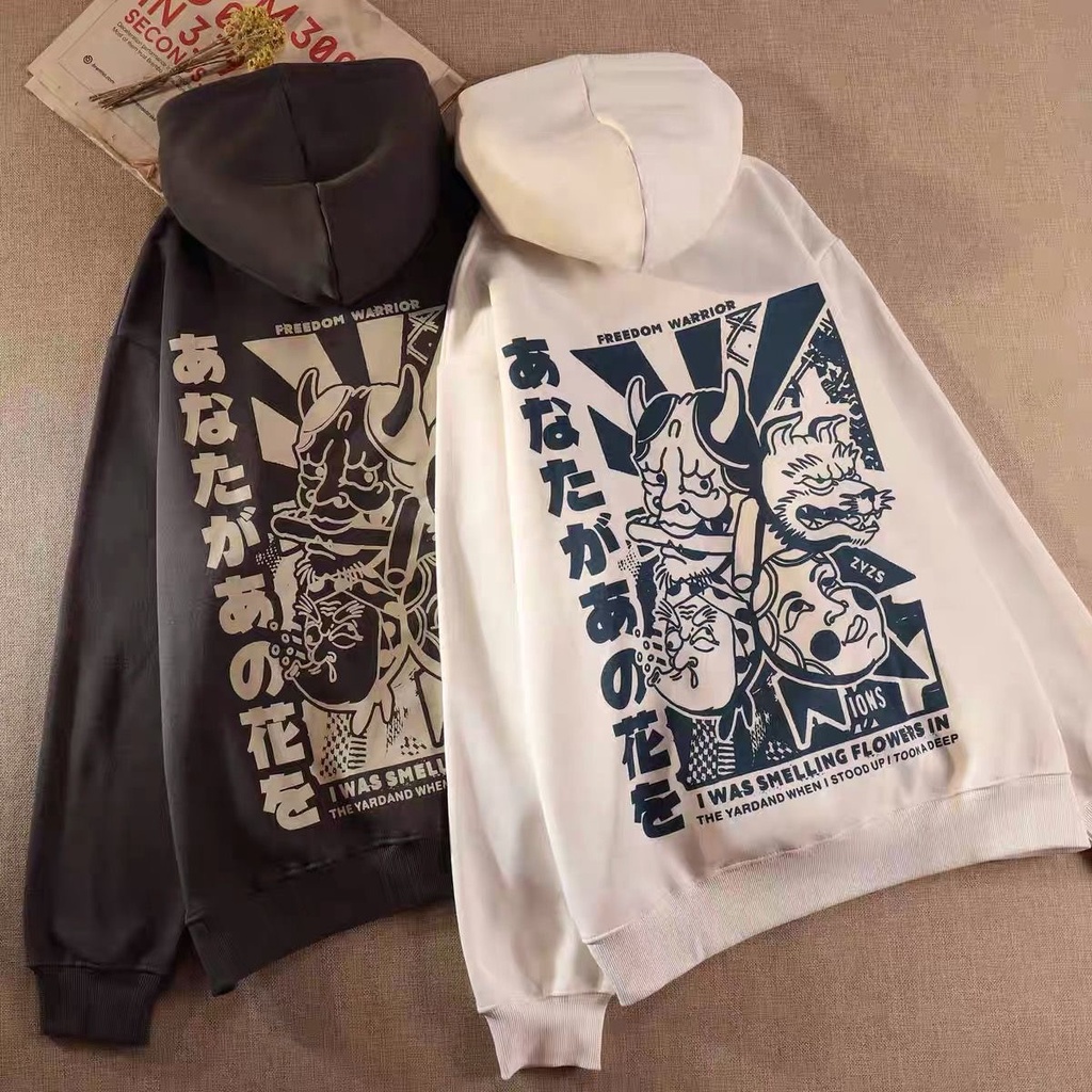 ÁO HOODIE FORM RỘNG ÁO NAM NỮ ĐẸP 2022 IN HÌNH CHỮ TIẾNG NHẬT ĐỘC LẠ