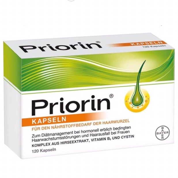 Viên uống ngăn rụng tóc ⚡ CHUẨN NỘI ĐỊA ĐỨC ⚡ Viên hỗ trợ mọc tóc Bayer Priorin 120 viên cải thiện tình trạng hói, rụng