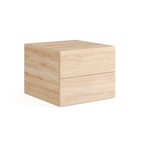 NOVA, Tủ Tủ đầu giường 2 ngăn kéo cở lớn DRA_080, 54x48x36cm, tủ gỗ Scandi Home