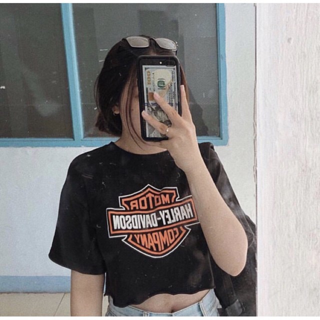 Croptop Tay Lỡ Harley