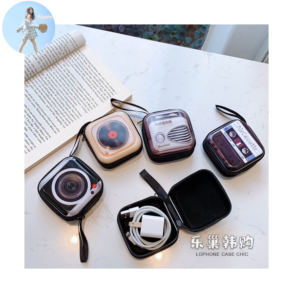 Hộp Đựng Tai Nghe / Dây Cáp Sạc Bằng Sắt Kiểu Retro Sáng Tạo | BigBuy360 - bigbuy360.vn