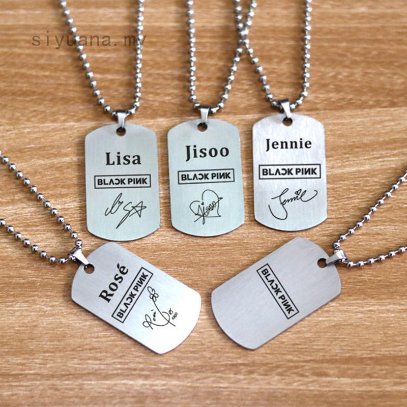 Vòng cổ Mặt Nhóm Nhạc KPOP BTS BLACKPINK GOT7 EXO SEVENTEEN TWICE Mới