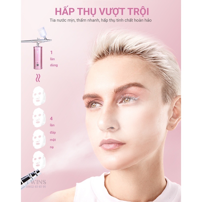 Máy Phun Oxygen Injector Blingbelle Cấp Oxy Cho Da, Trẻ Hóa, Tăng Cường Collagen, Phục Hồi Nhanh Chóng, Tăng Đàn Hồi | BigBuy360 - bigbuy360.vn