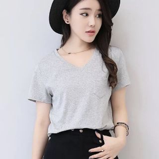 Áo thun BSK basic cổ tim chất vải dư xịn
