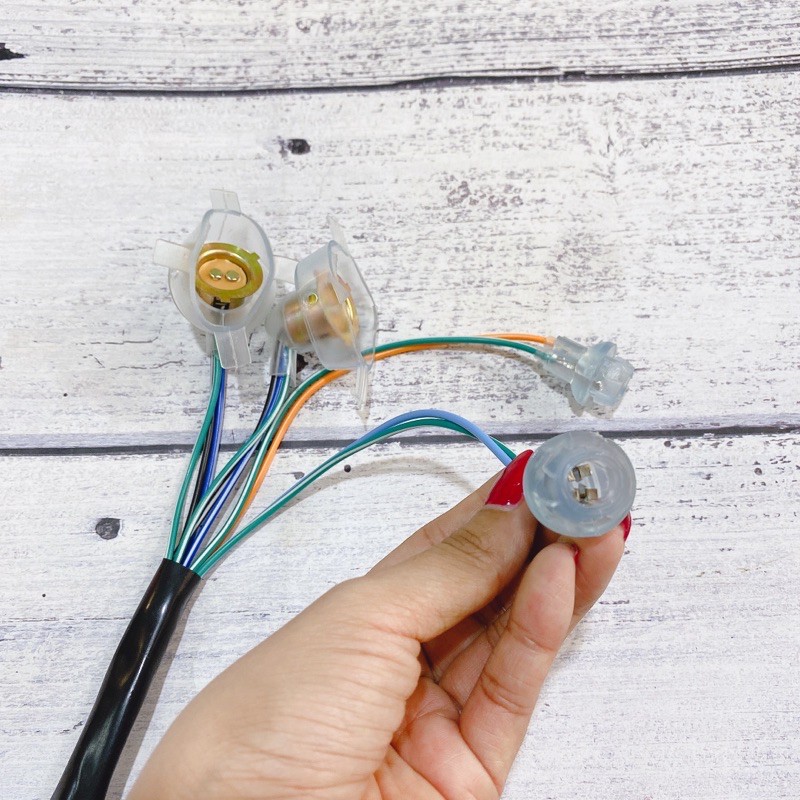 Bộ đuôi đèn, chui đèn trước xe Wave Anpha 2bóng & 1bóng kèm chui xi nhan