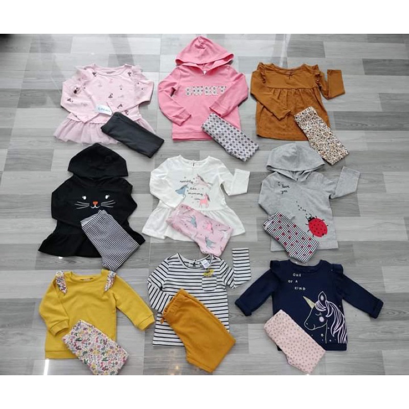 Set bộ thu đông Carter’s bé gái xuất xịn cho bé từ 6m-8y