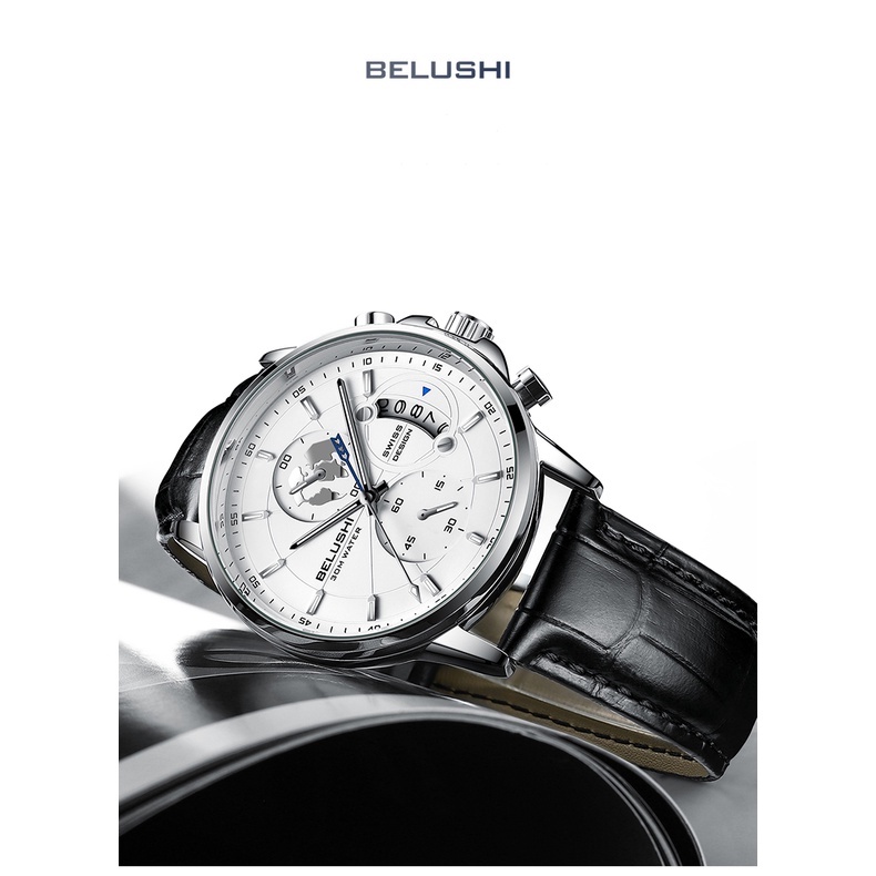 Đồng hồ BELUSHI nam chống nước cao cấp - Đồng hồ nam cao cấp