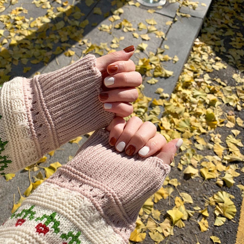 Áo Khoác Len Jacquard Tay Dài Màu Tương Phản Dáng Rộng Thời Trang Hàn Quốc Cổ Điển Dễ Phối Đồ Dành Cho Bạn