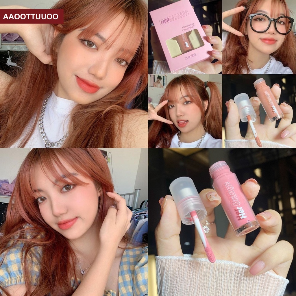 [Hàng mới về] Phấn má hồng HERORANGE dạng kem tông cam tự nhiên trang điểm thời thượng  | BigBuy360 - bigbuy360.vn