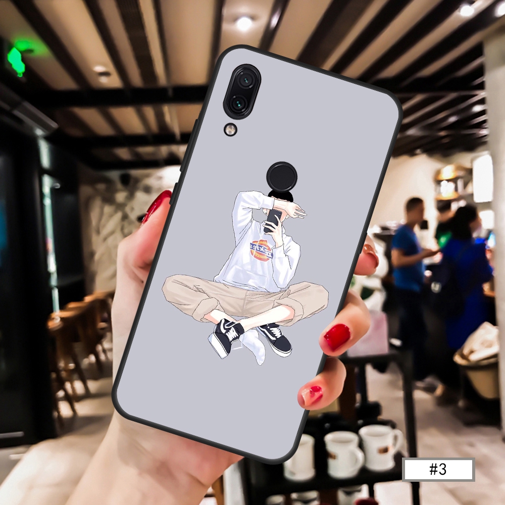 Ốp điện thoại TPU dẻo hình nam phong cách cho Xiaomi Redmi Note8 Note7 Pro 8A 7A 6A 5 plus S2
