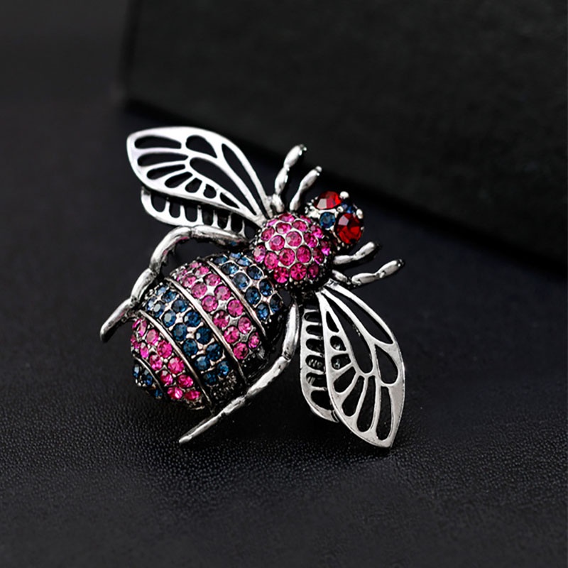 Ghim Cài Áo Hình Con Ong Đính Đá Thời Trang Cho Nữ