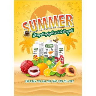 Trà hoa quả Cozy lốc 4 hộp 225ml