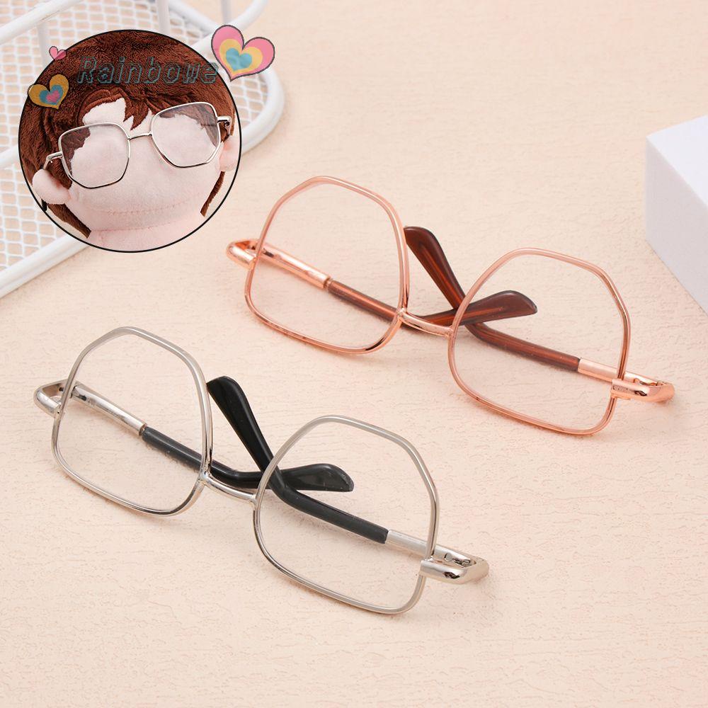 RAINBOW Cute Dolls Eyewear Mini Toy Eyeglasses Square Glasses Gift 1/6 1/12 BJD Fashion Retro Doll Accessories/Multicolor