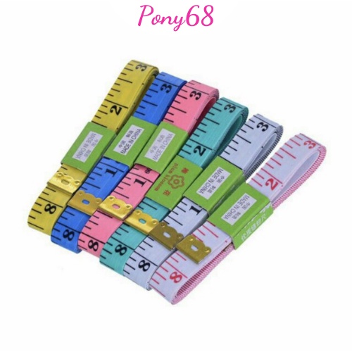 Thước dây đo mềm 1.5m nhiều màu ngẫu nhiên PONY68 | BigBuy360 - bigbuy360.vn