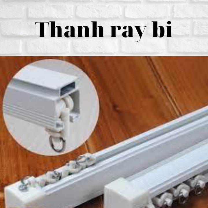 Thanh treo rèm❤️Combo thanh treo rèm 1 lớp, 2 lớp đủ phụ kiện  từ 1m đến 2m