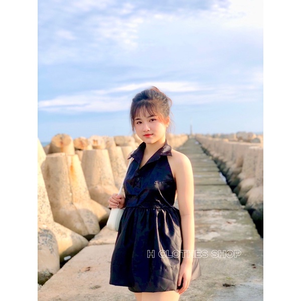 Set Babydoll hở lưng short - Hclothesshop