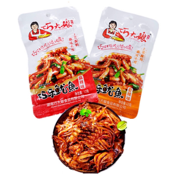 Râu mực cay tứ xuyên kiều đại nương gói 12g hàng có sẵn | BigBuy360 - bigbuy360.vn