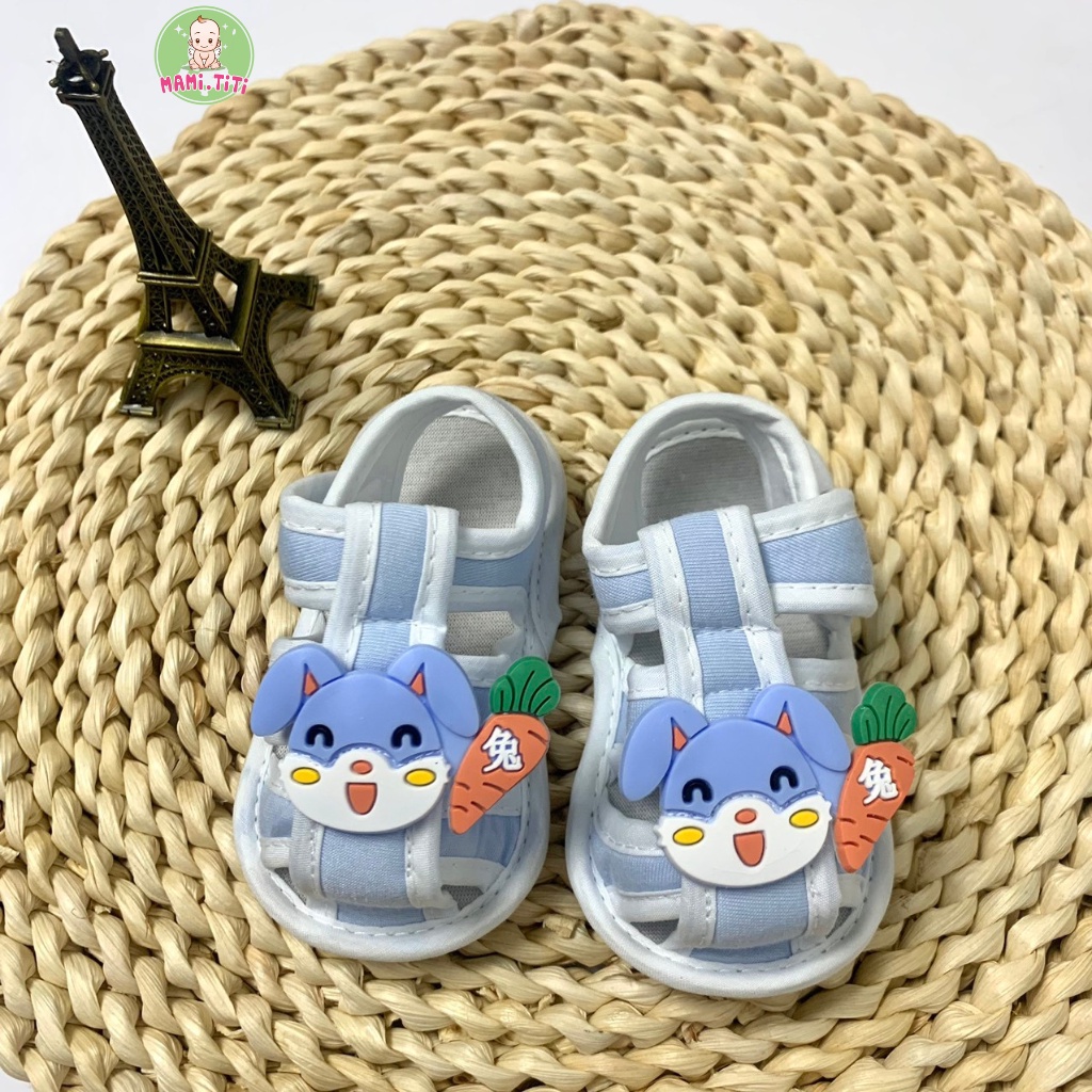 Dép tập đi cho bé, giày cho bé tập đi quai mềm đế chống trượt cho bé