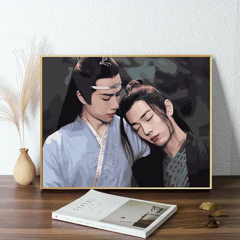 [ORDER]Tranh tô màu sơn dầu số hóa Trần Tình Lệnh Tiêu Chiến Vương Nhất Bác | BigBuy360 - bigbuy360.vn