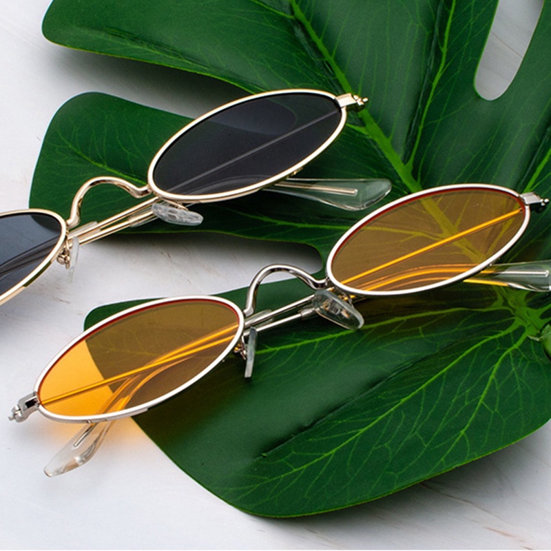 Kính Mát Gọng Oval Phong Cách Retro Thời Trang Cho Nam Nữ