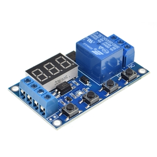 Mô-đun điều khiển hẹn giờ có công tắc bật tắc kích hoạt chu kỳ DC 6V-30V với bảng số 999