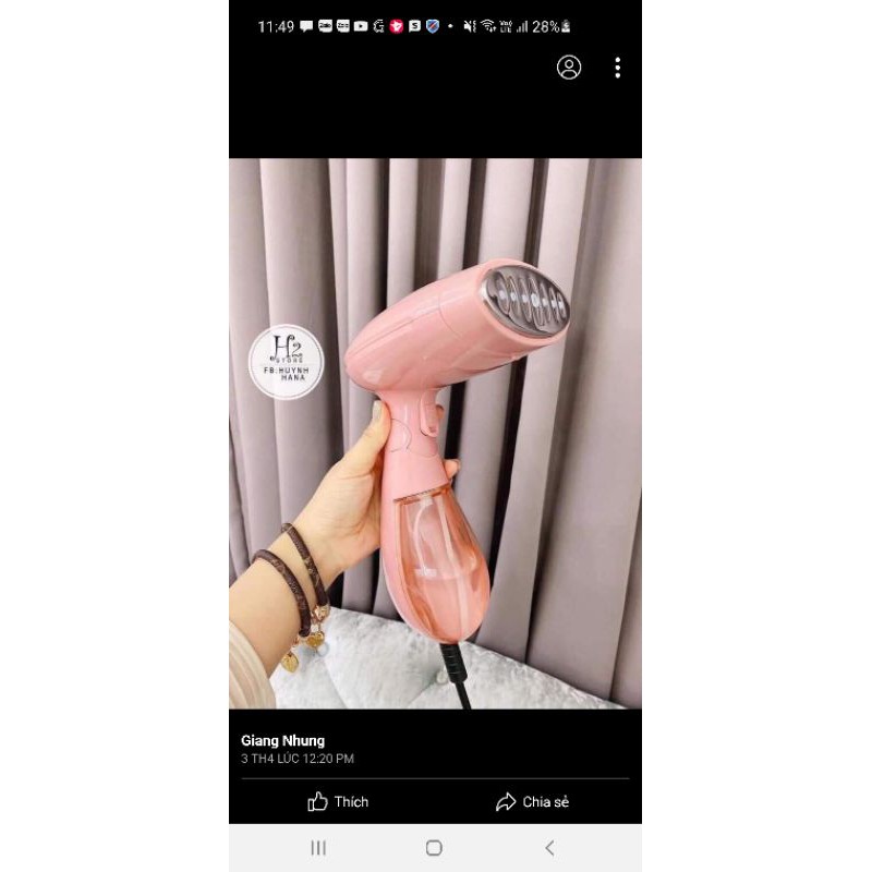bàn là hơi nước mini
