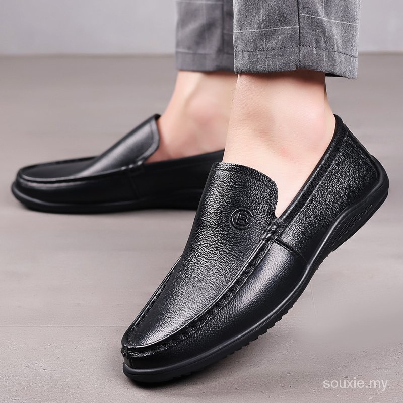 Giày loafer Size lớn 38-48 màu nâu/đen phối tua rua phong cách doanh nhân cho nam