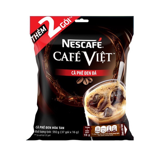 Cà phê hòa tan Nescafe Việt bịch đen 35 gói