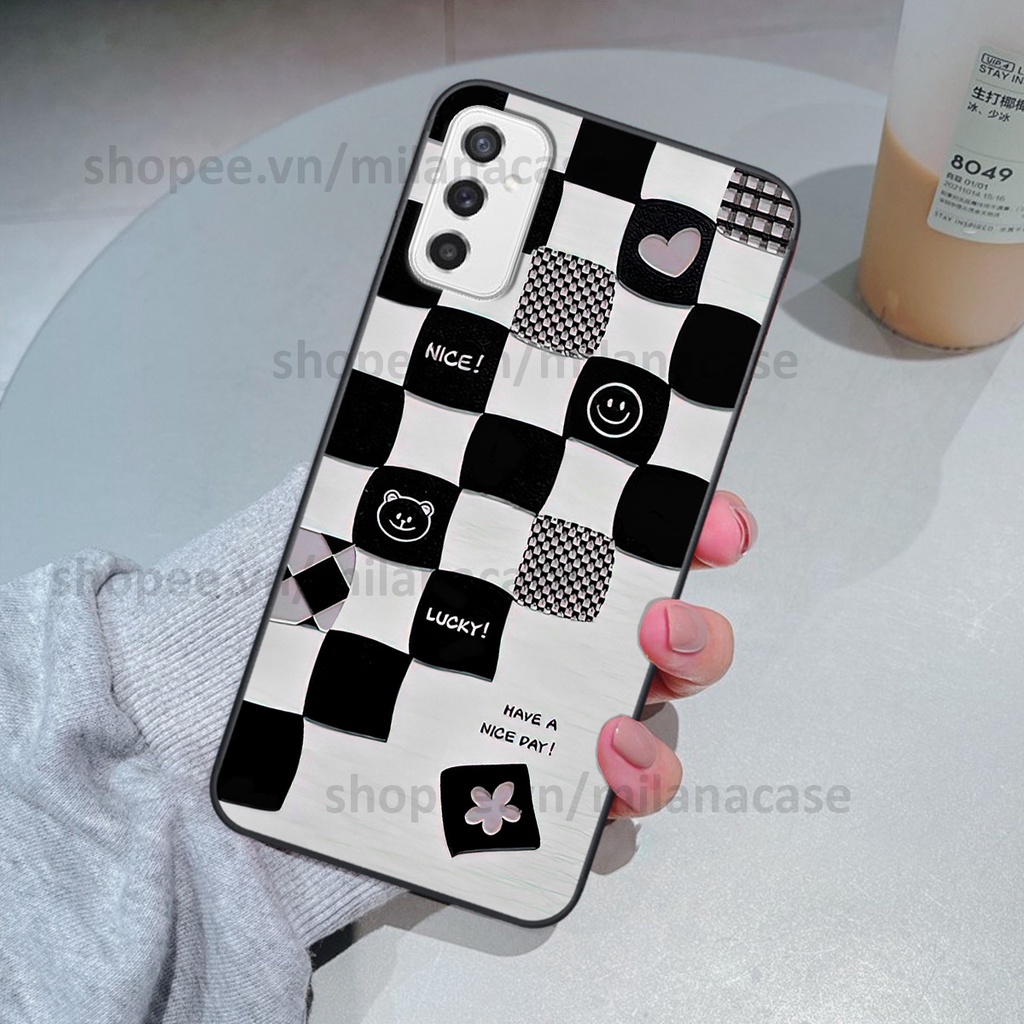 Ốp Samsung M52 5G in hình caro trái tim siêu đẹp, siêu nét đầy phong cách cá tính