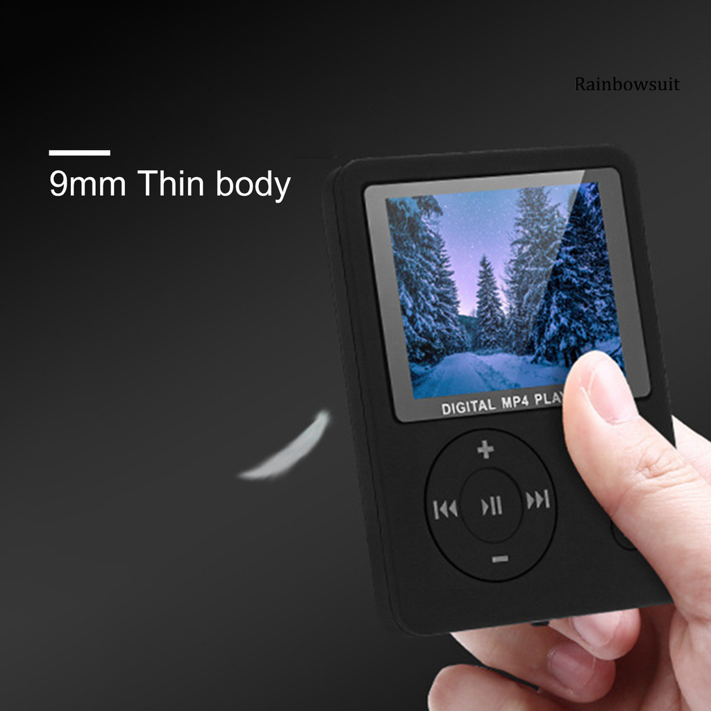 Máy Nghe Nhạc Mp3 Mp4 Mini 1.8 Inch Kèm Phụ Kiện