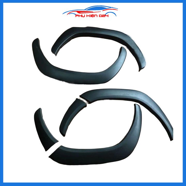 Bộ ốp cua lốp xe ô tô Hilux 2019-2020-2021-2022 bản nhỏ trang trí bảo vệ lốp xe