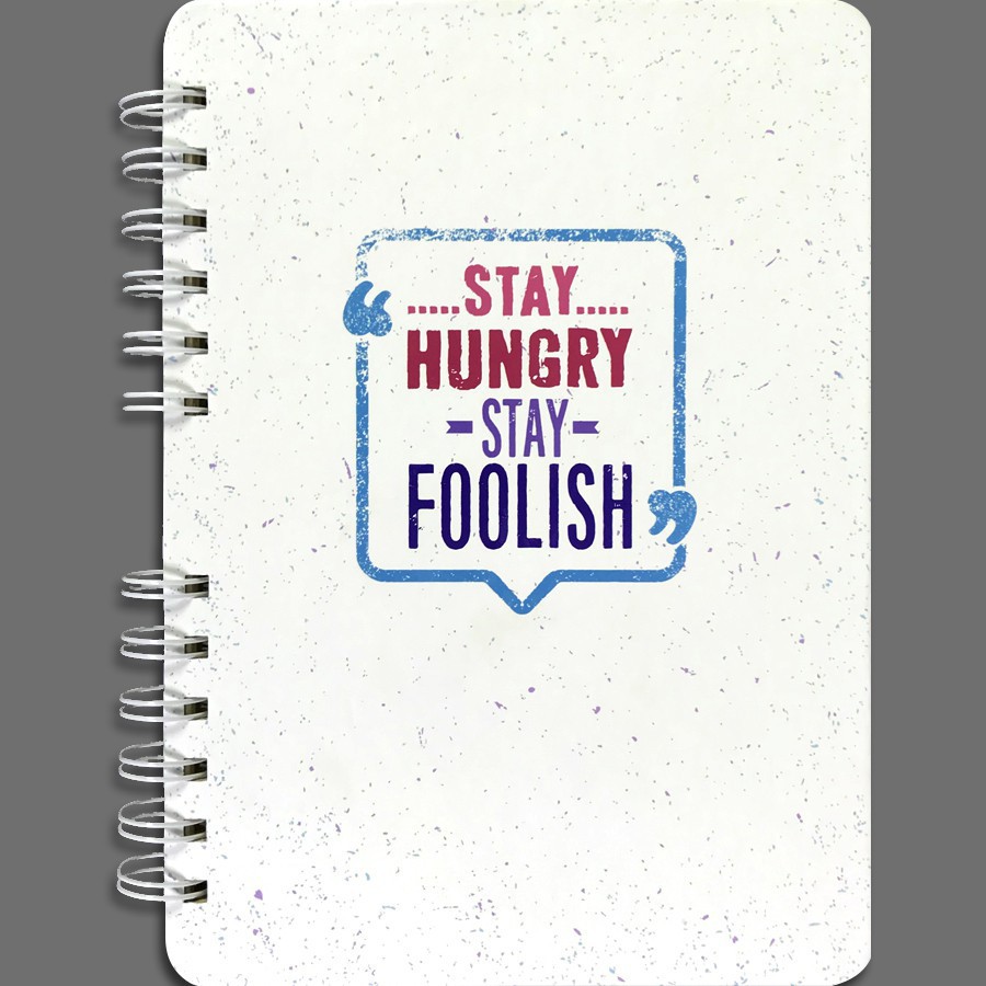 Sổ Tay Minh Long Book:  Stay Hungry Stay Foolish (Gáy Lò Xo)