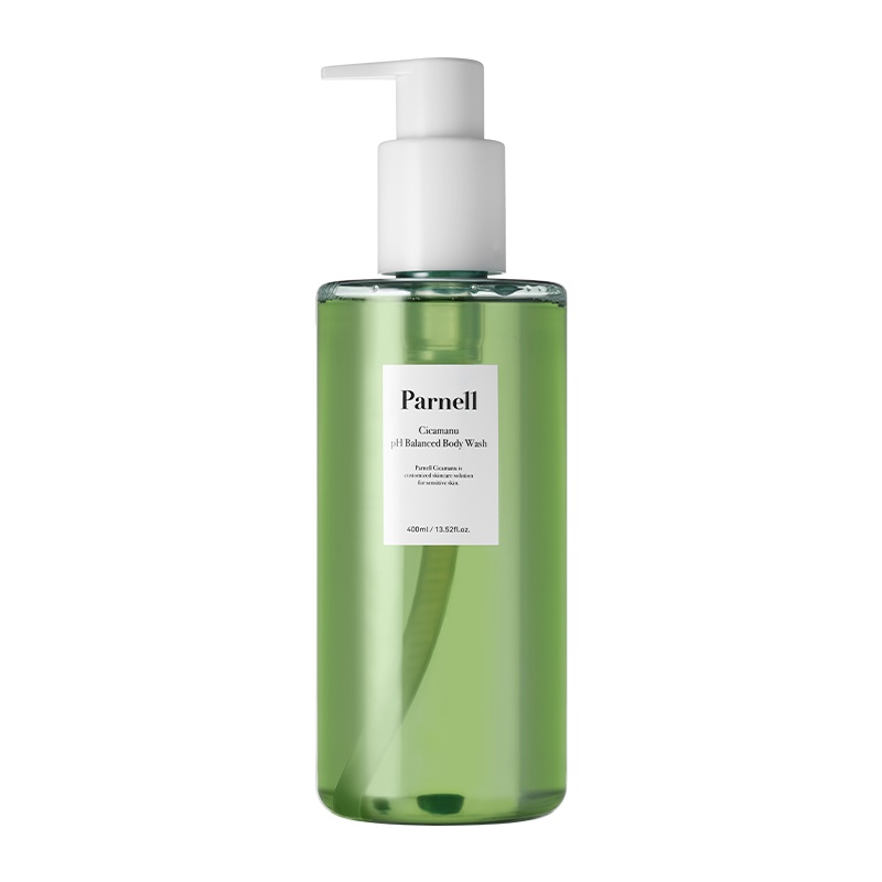 PARNELL Sữa tắm giảm mụn cơ thể Cicamanu độ pH thấp 400ml
